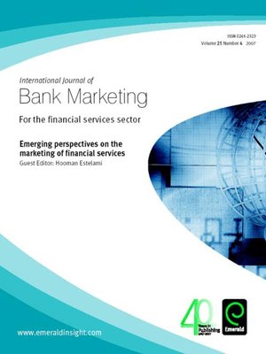 cover image of International Journal of Bank Marketing, Volume 25, Issue 4